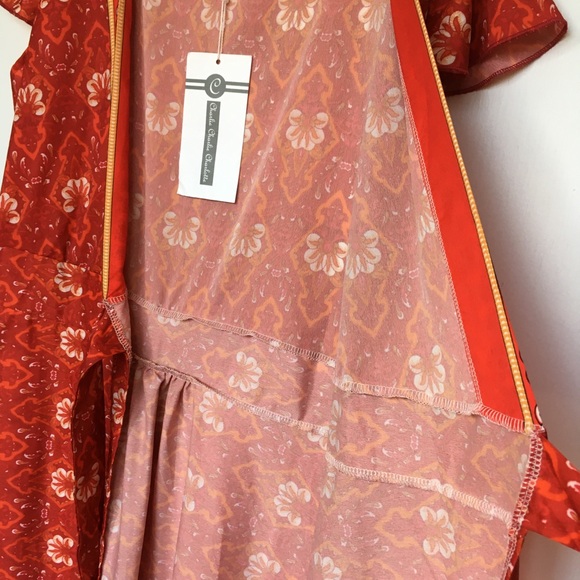 Charlie Charlie Charlotte Cap Sleeve V-neck Front Slit Fit & Flare Dress Size S - Picture 6 of 15